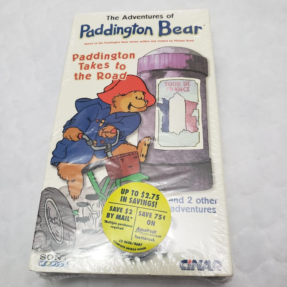 Paddington Bear: Paddington Takes To The Road (VHS 1997) New Sealed OOP